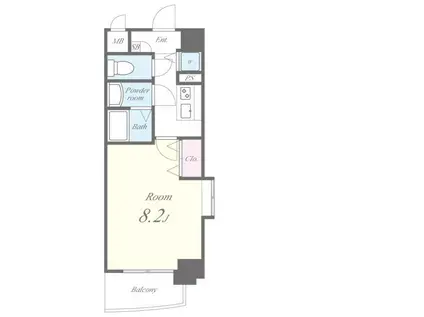 ブルーノート(1K/3階)の間取り写真