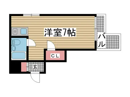 メゾン・ド・御影パートI(ワンルーム/2階)の間取り写真