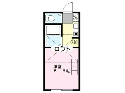 プレステージュ フローレンス(1K/2階)の間取り写真