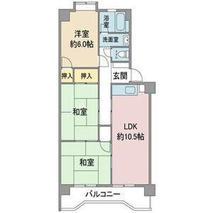 レジデンス・オーミ(3LDK/3階)の間取り写真
