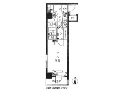 スカイコート文京白山第3(1K/5階)の間取り写真