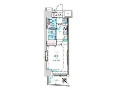 リヴシティ墨田イースト(1K/5階)の間取り写真