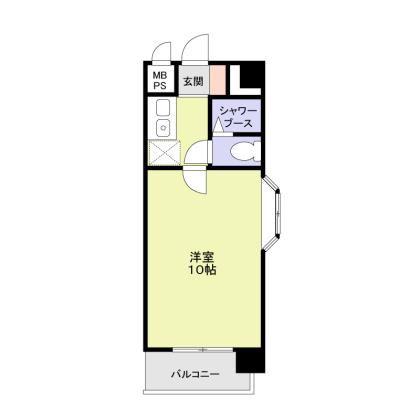 スミノ藤沢(1K/5階)の間取り写真