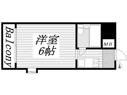 メゾン・ド・六甲パートI(ワンルーム/5階)の間取り写真