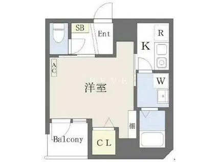 GRANZ・AZUMA・浅草橋(1K/7階)の間取り写真