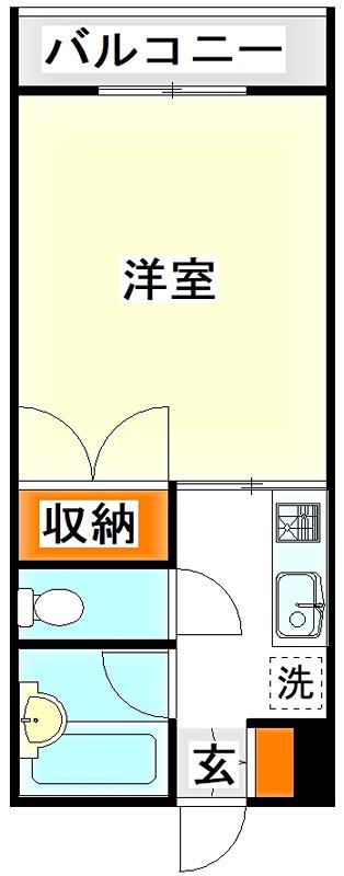 マルトミコーポ(1K/3階)の間取り写真