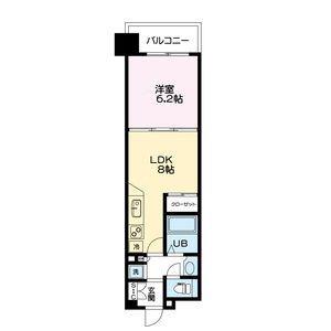 コンソラーレ 同心(1LDK/3階)の間取り写真
