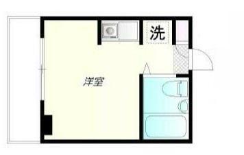 グレイス戸塚(ワンルーム/1階)の間取り写真