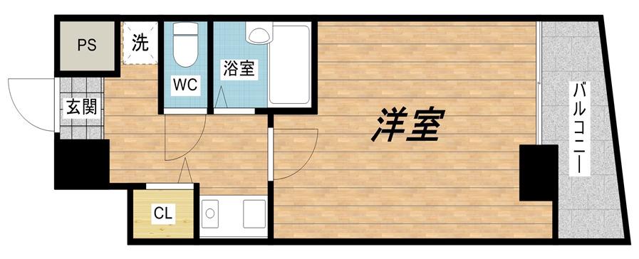 大国町青山ビル別館(1K/7階)の間取り写真