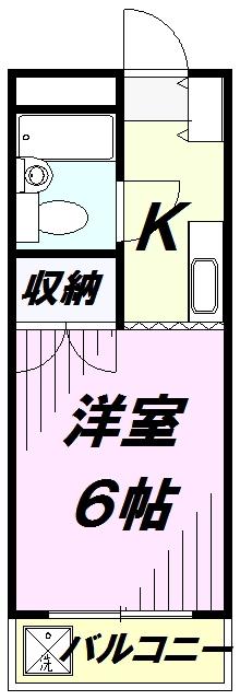 アネックス鈴木(1K/3階)の間取り写真