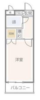 マシャンブル川口(1K/3階)の間取り写真