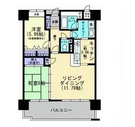 アルファステイツ幸町(2LDK/5階)の間取り写真