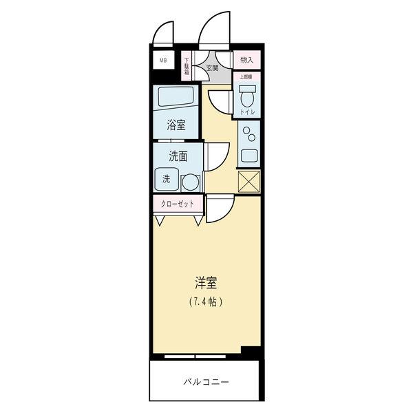 サムティ北梅田VESSEL(1K/10階)の間取り写真