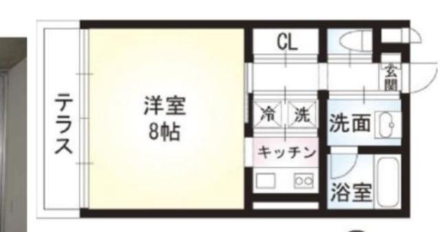 SOLATIO(1K/1階)の間取り写真