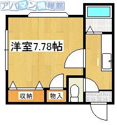 メゾンドプルネールA(1K/1階)の間取り写真