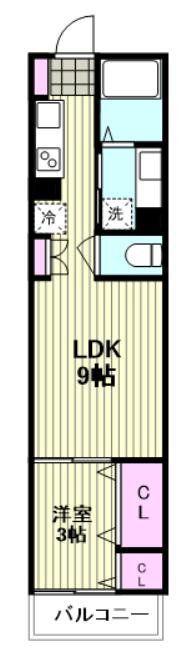 THE GRANT(1LDK/3階)の間取り写真