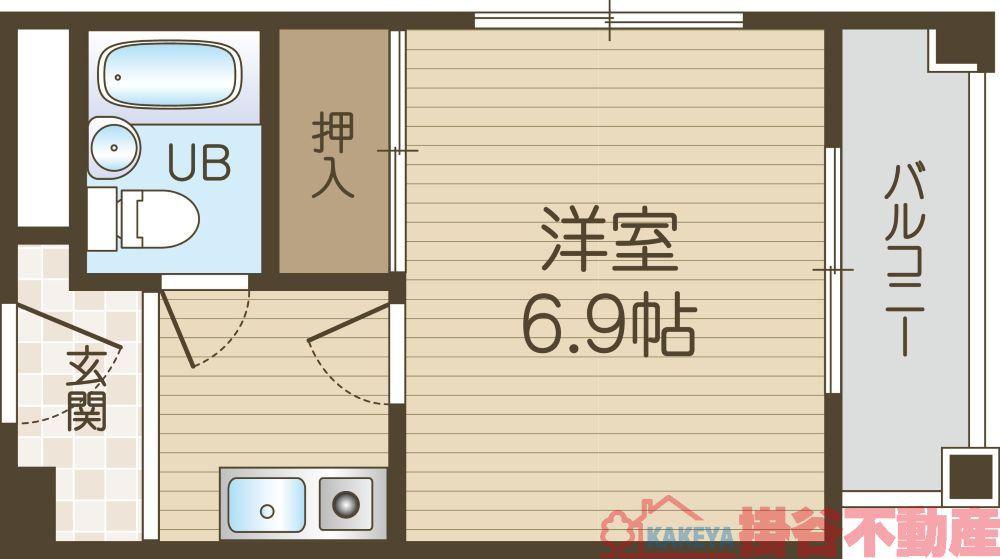 清和コーポ(1K/3階)の間取り写真