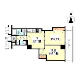 樹樹ガーデン(1LDK/8階)の間取り写真
