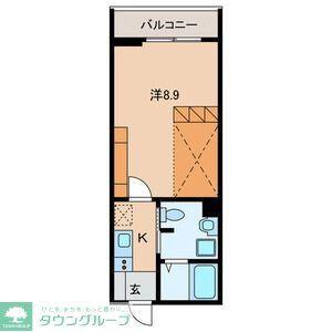 稲毛東3丁目計画(1K/2階)の間取り写真