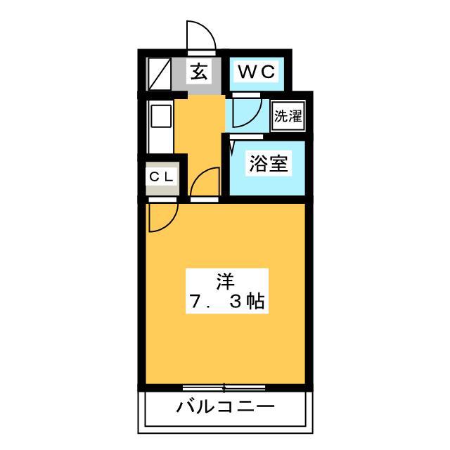 フェニックス原田ビルβ(1K/5階)の間取り写真
