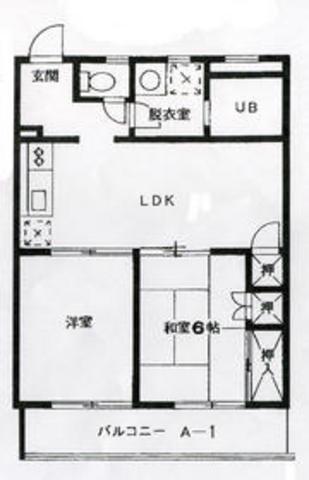 グランデメゾン大石(2LDK/3階)の間取り写真