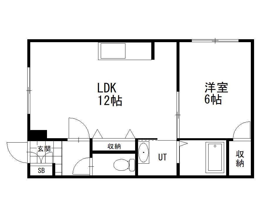ノウブルマン(1LDK/3階)の間取り写真