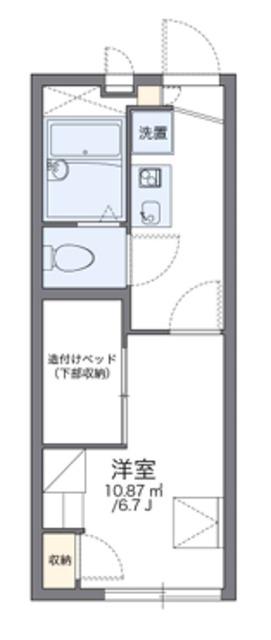 レオパレスマムトープ(1K/1階)の間取り写真