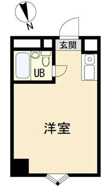 シャロン新板橋(ワンルーム/2階)の間取り写真