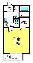 フローラ櫛引 A棟(1K/2階)の間取り写真