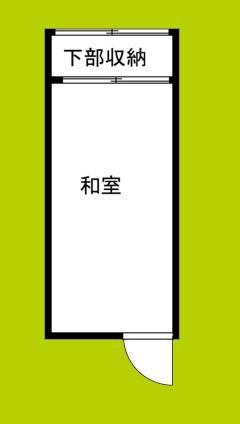 万葉ビル(ワンルーム/4階)の間取り写真