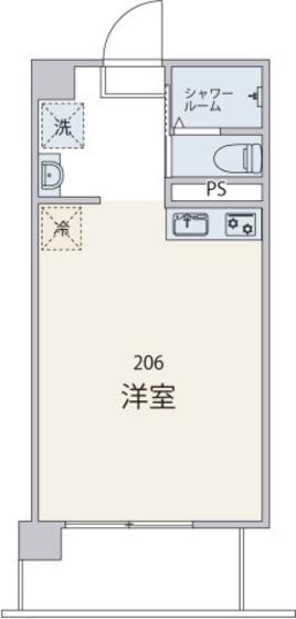 KENSEI9(ワンルーム/2階)の間取り写真