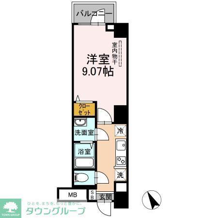 PRIMEVERE(1K/5階)の間取り写真