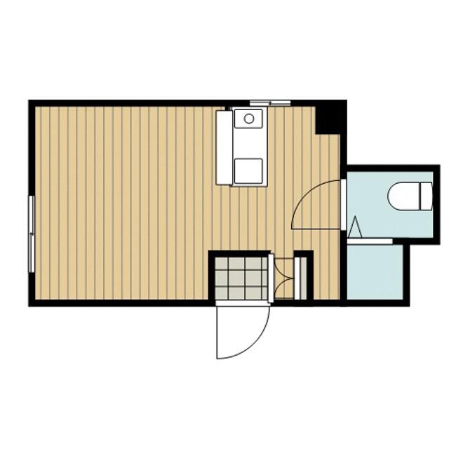 麻布霞町マンション(ワンルーム/4階)の間取り写真