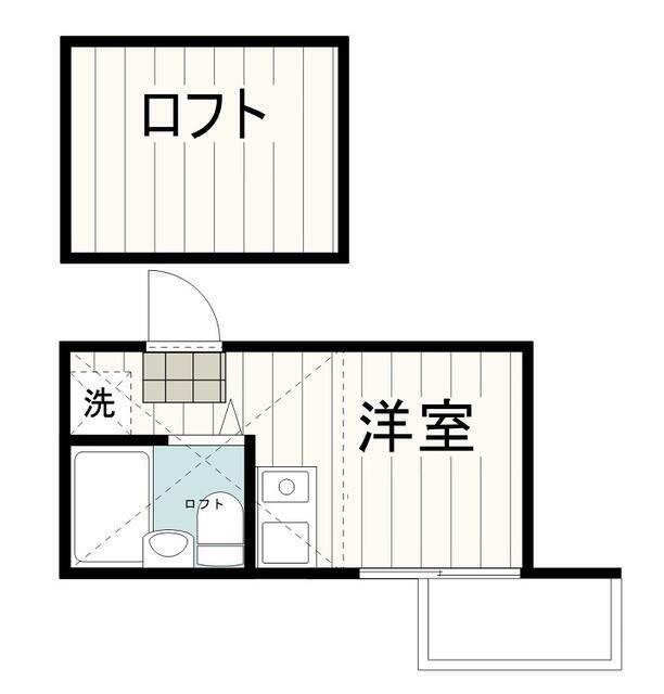 シャンテ東日暮里(ワンルーム/3階)の間取り写真