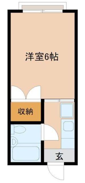 ハイツ守屋(1K/2階)の間取り写真