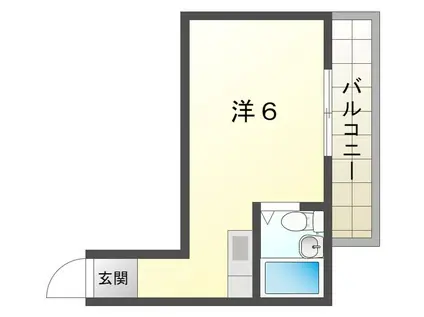 大宝門真CTスクエアーI(ワンルーム/3階)の間取り写真