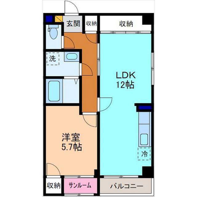 ビエ・ヌーボ・コータ・コートN(1LDK/3階)の間取り写真