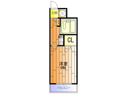 須磨第2マンション(1K/1階)の間取り写真