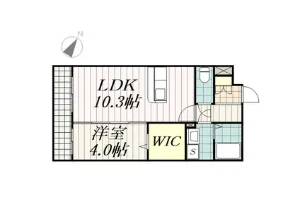 イデアル(1LDK/2階)の間取り写真