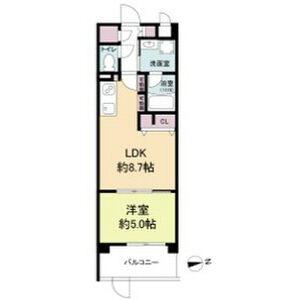 ESTAGEO関目高殿(1LDK/6階)の間取り写真
