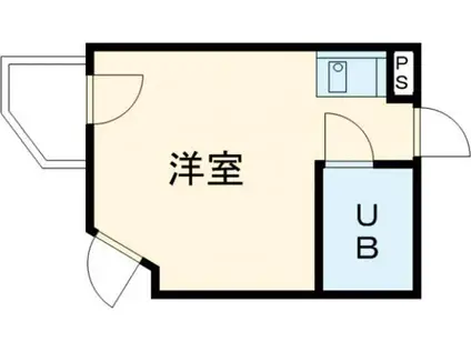 サンパレス馬事公苑(ワンルーム/3階)の間取り写真