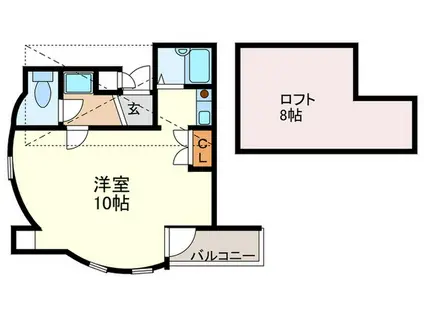 セントラルフローラ(ワンルーム/5階)の間取り写真
