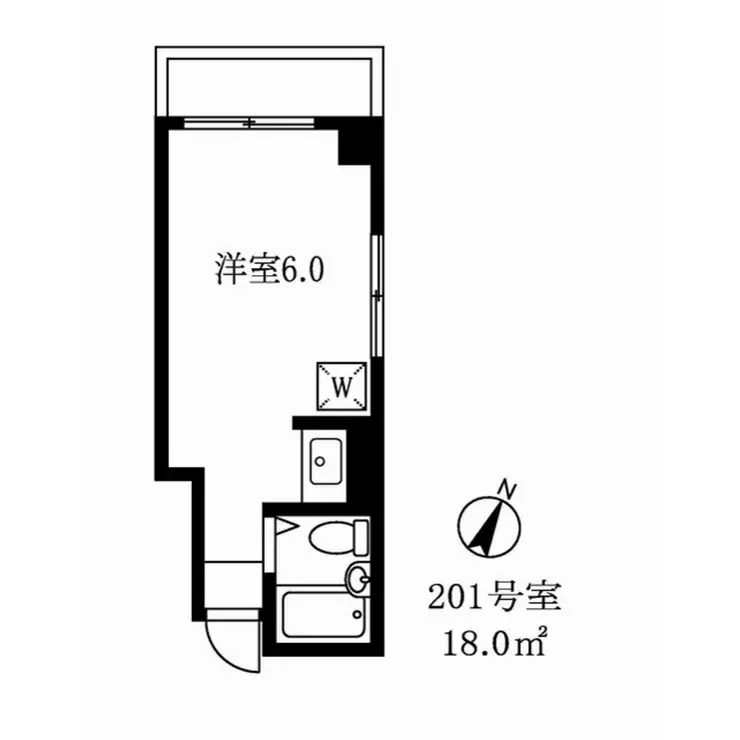 フラッツ松尾 2階階 間取り