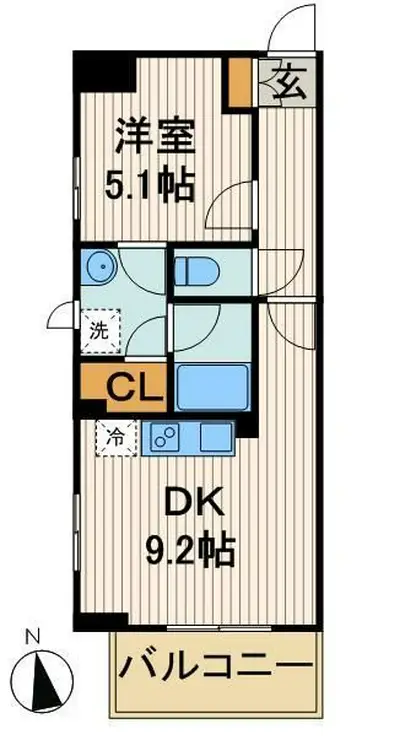 パークキューブ上野 4階階 間取り