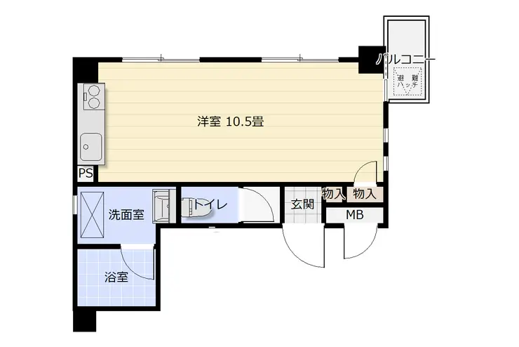 クレストK2 5階階 間取り