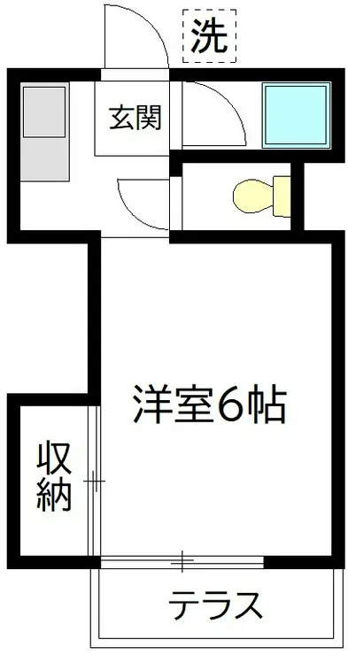 フレールハイツ 1階階 間取り