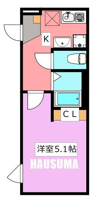 レピュア駒込レジデンス(1K/1階)の間取り写真