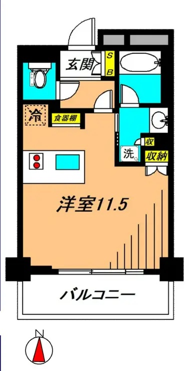 グローリオ東新宿 12階階 間取り