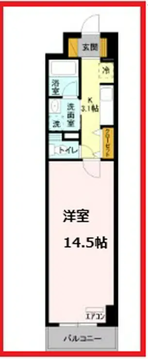 ロイヤルパークスシーサー 3階階 間取り