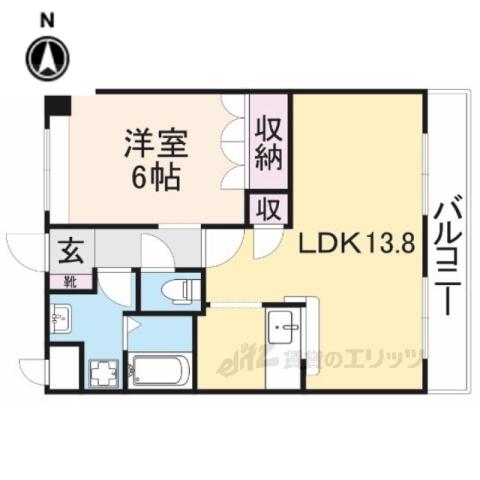 グレイス・ヒルズⅡ(1LDK/2階)の間取り写真